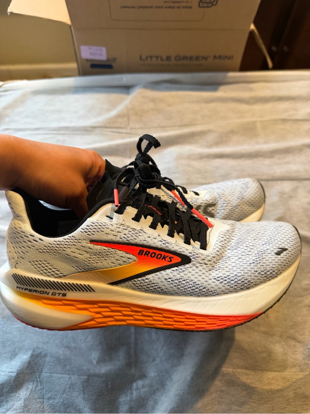 Brooks Hyperion GTS Running Shoes - White, Black, Orange, Yellow